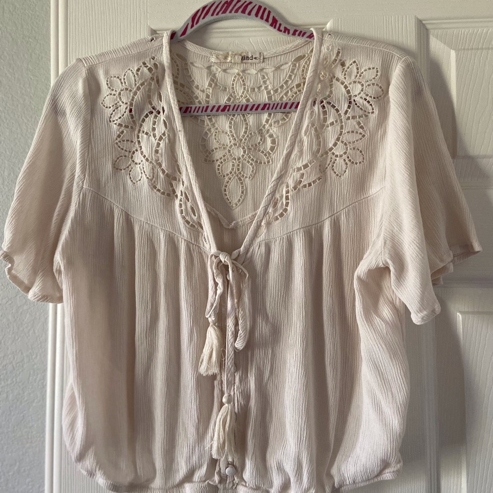 Beautiful cream blouse, like new